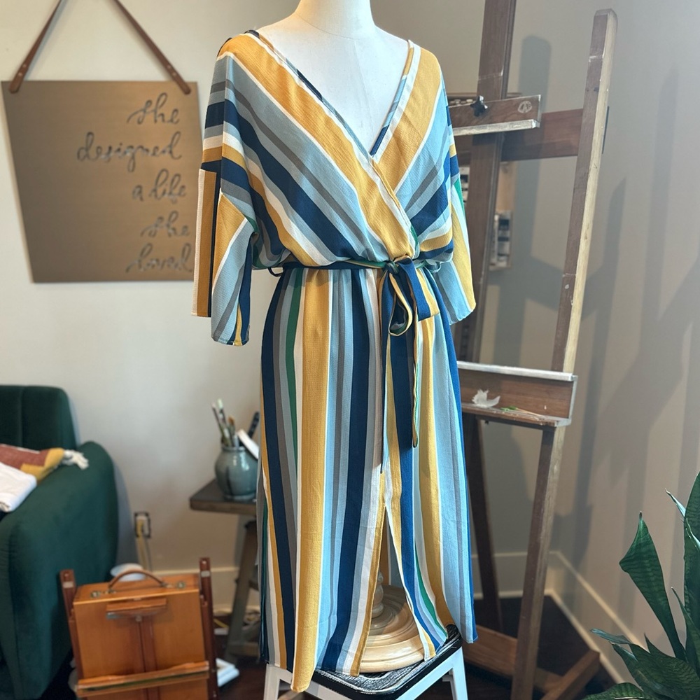 Vine & Love | Faux Wrap Dress